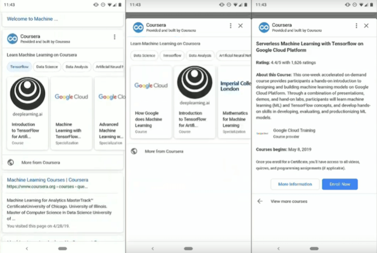 Google начала тестировать мини-приложения в Поиске и Google Assistant