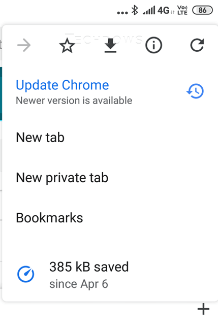 Google добавила в Chrome для Android возможность фонового обновления