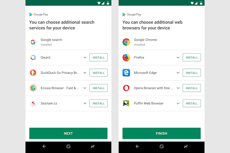 Google начала продвигать замену своим сервисам через Google Play
