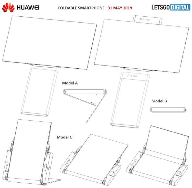 Mate X так и не вышел, а Huawei уже патентует новый складной смартфон
